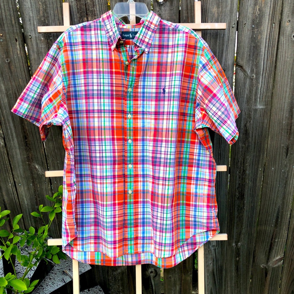 Polo Ralph Lauren - Soft Cotton Shirt - Plaid Check Short Sleeve XXL